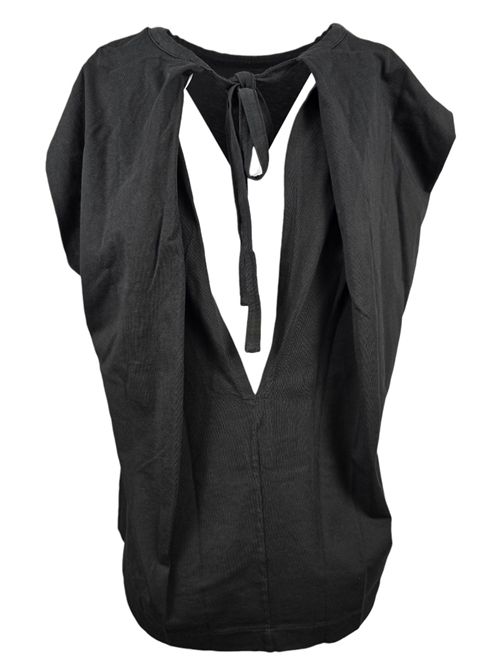 t-shirt donna con aperura nella schiena nero ( Nude ) | 1103E2528709